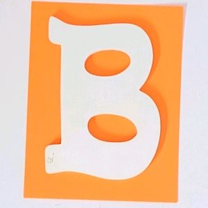 NWOT 'B' hanging wall art